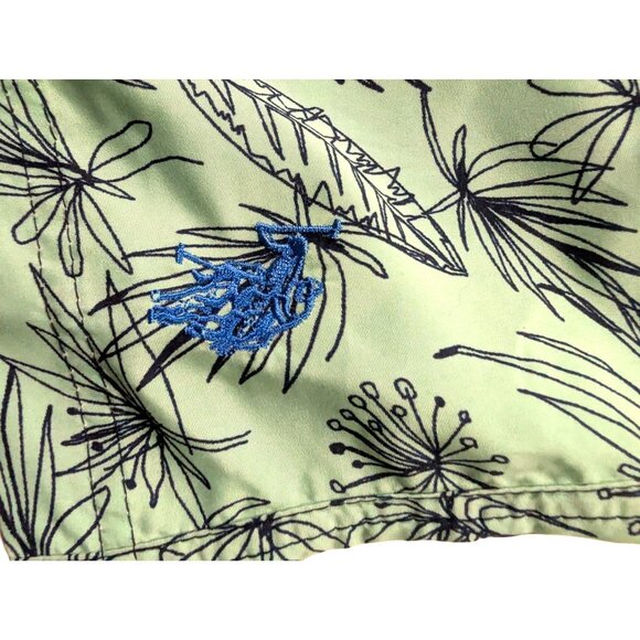 U.S. Polo Assn Big Mens Plus Size 3XL XXX Board Swim Shorts Blue Green Tropical - Picture 8 of 10